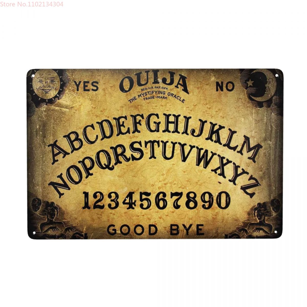 Ретро Ouija доска металлический знак Хэллоуин гадания Оловянная табличка  Бар Кафе Ресторан домашний декор 30x20 см | AliExpress