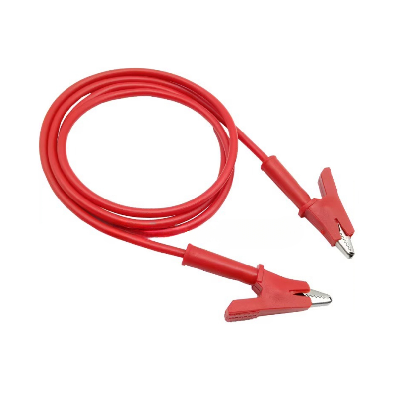 braçadeira elétrica, isolados teste chumbo cabo par, 2pcs