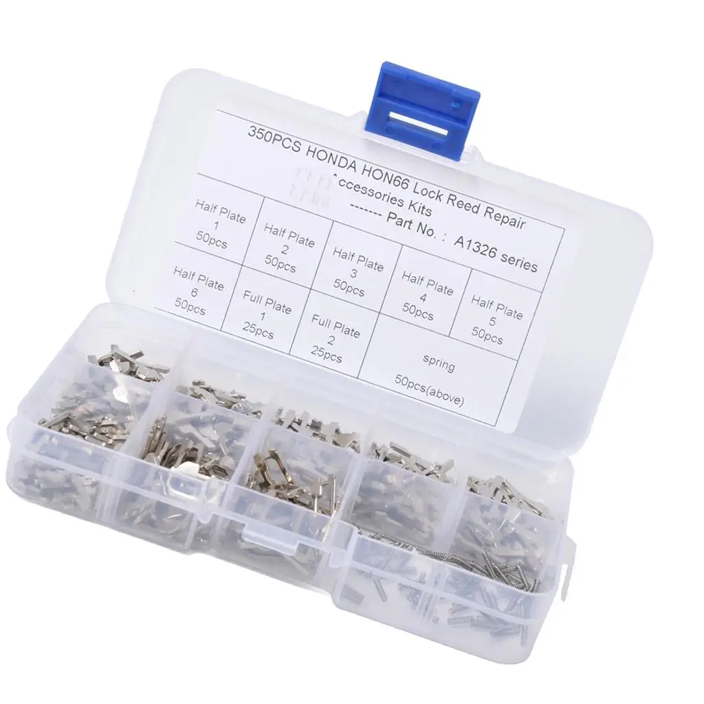 350Pieces Car Locking Reed Plate Set With Plastic Box for #2