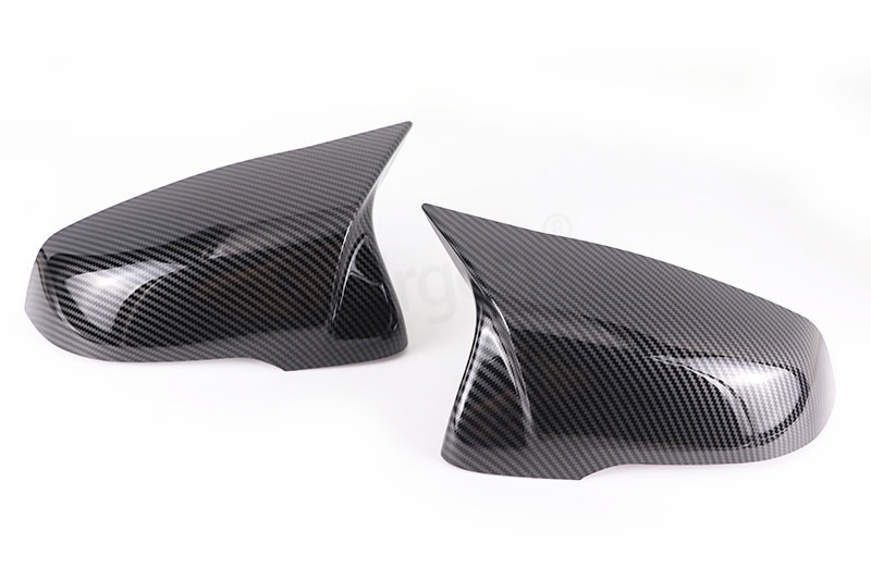 Carbon Fiber Style Black Rearview Side Mirror cover Caps for BMW X1 F48 X2 F39 F40 F53 F44 Z4 G39 Toyota Supra Side Mirror shell