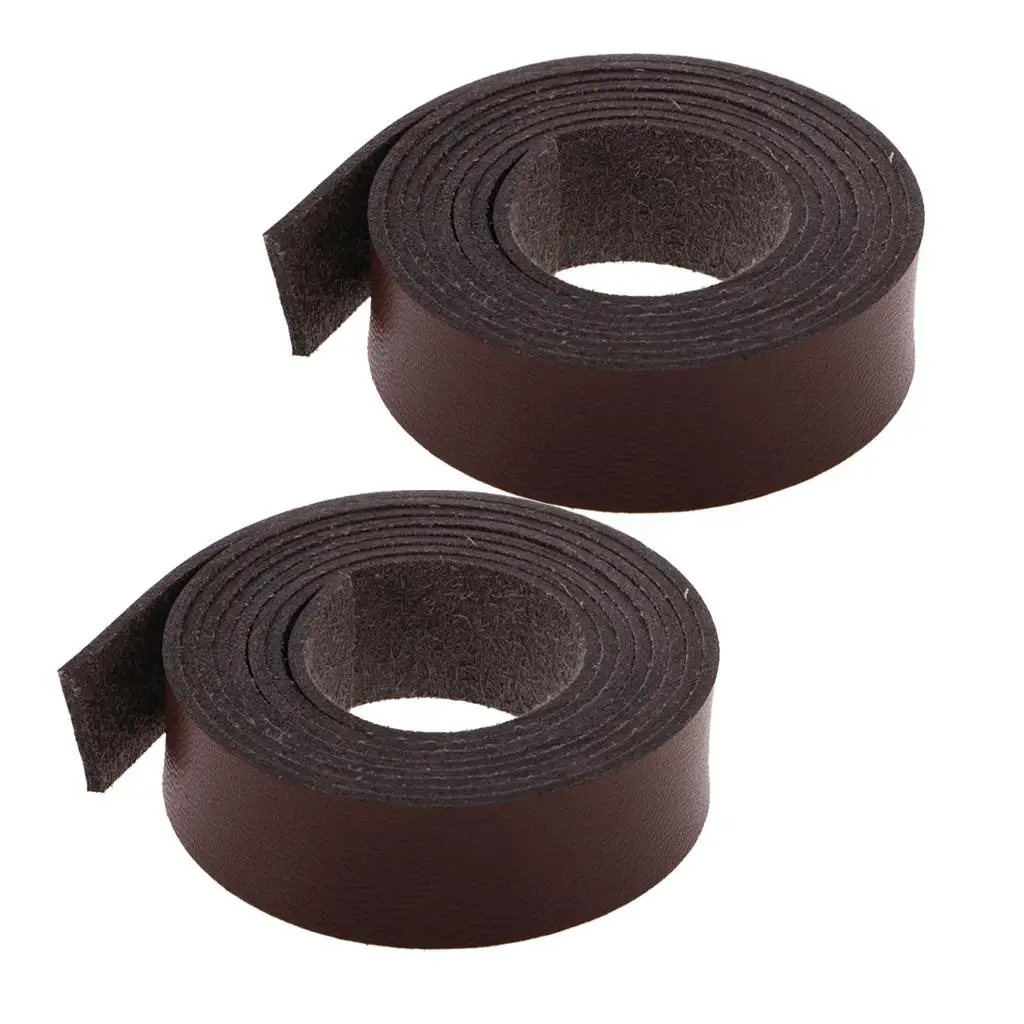 15mm and 20mm Wide Faux Leather Strap Strips belt  DIY Coffee