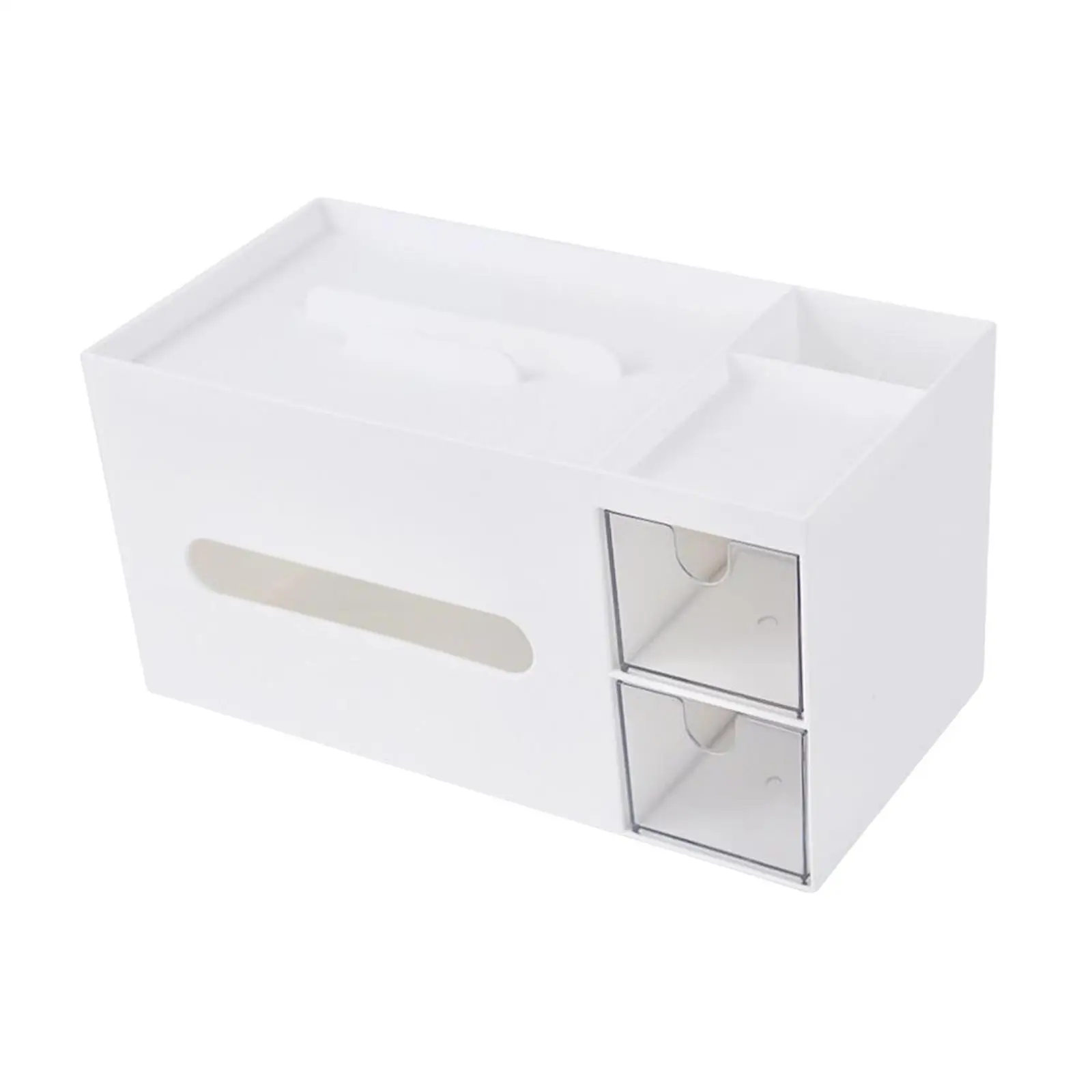 Tissue Box with Storage Compartment for Restaurant Dining Room Kitchen