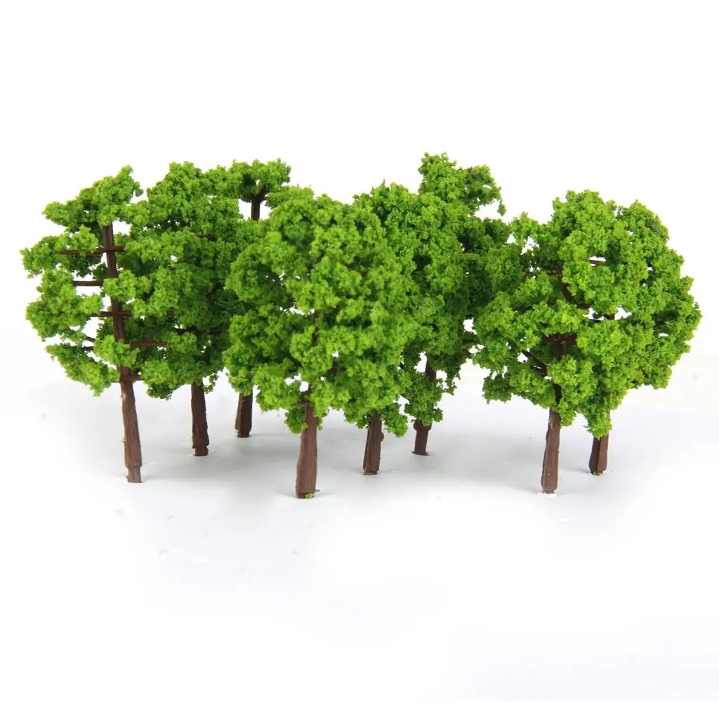 Set of 60 Scenery Model Tree for Train Railways Park Street Architecture Scenery LAYOUT Dioramas 1/150 N Scale
