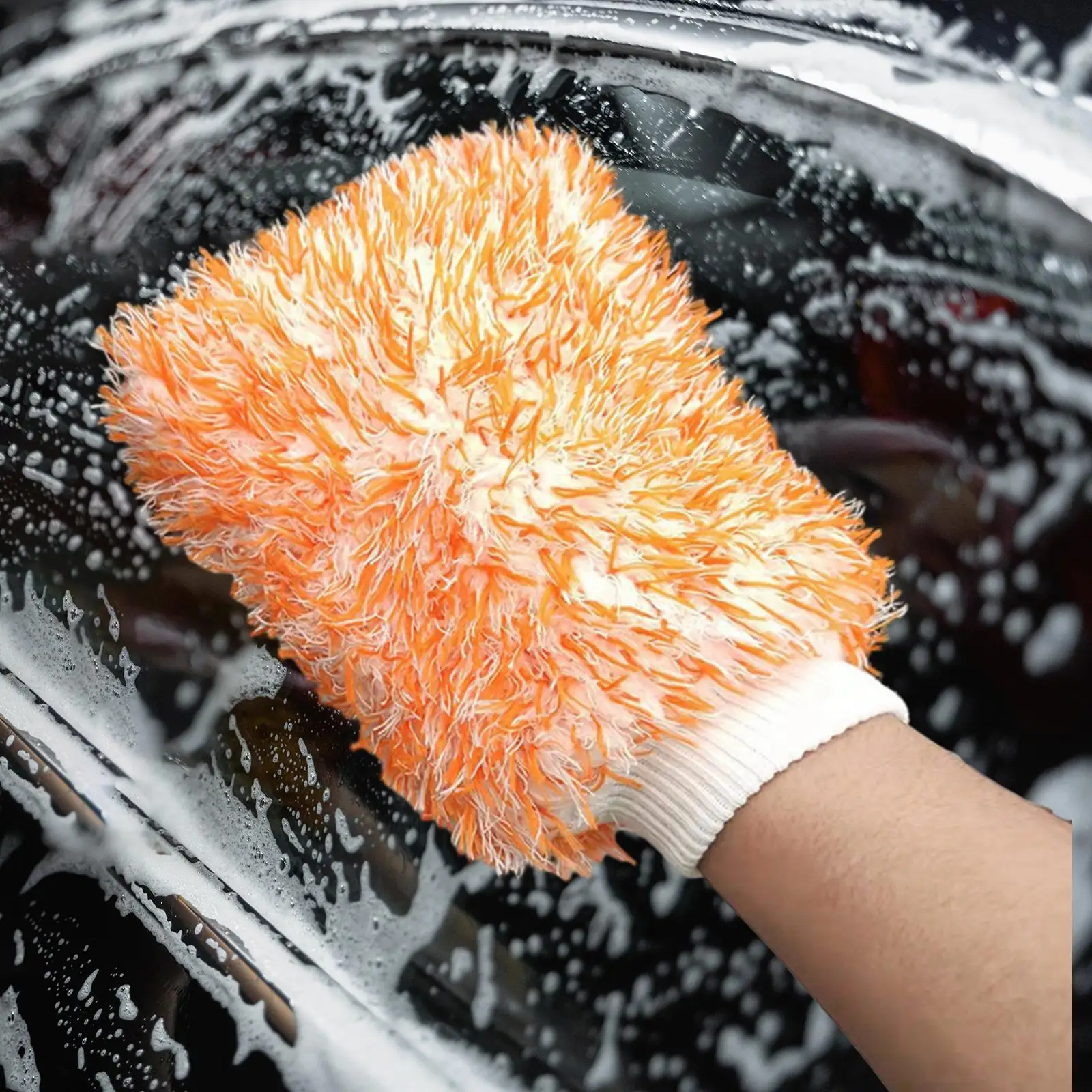 Car Wash Mitt Soft Washing Glove for Cars Motorcycles Automotives