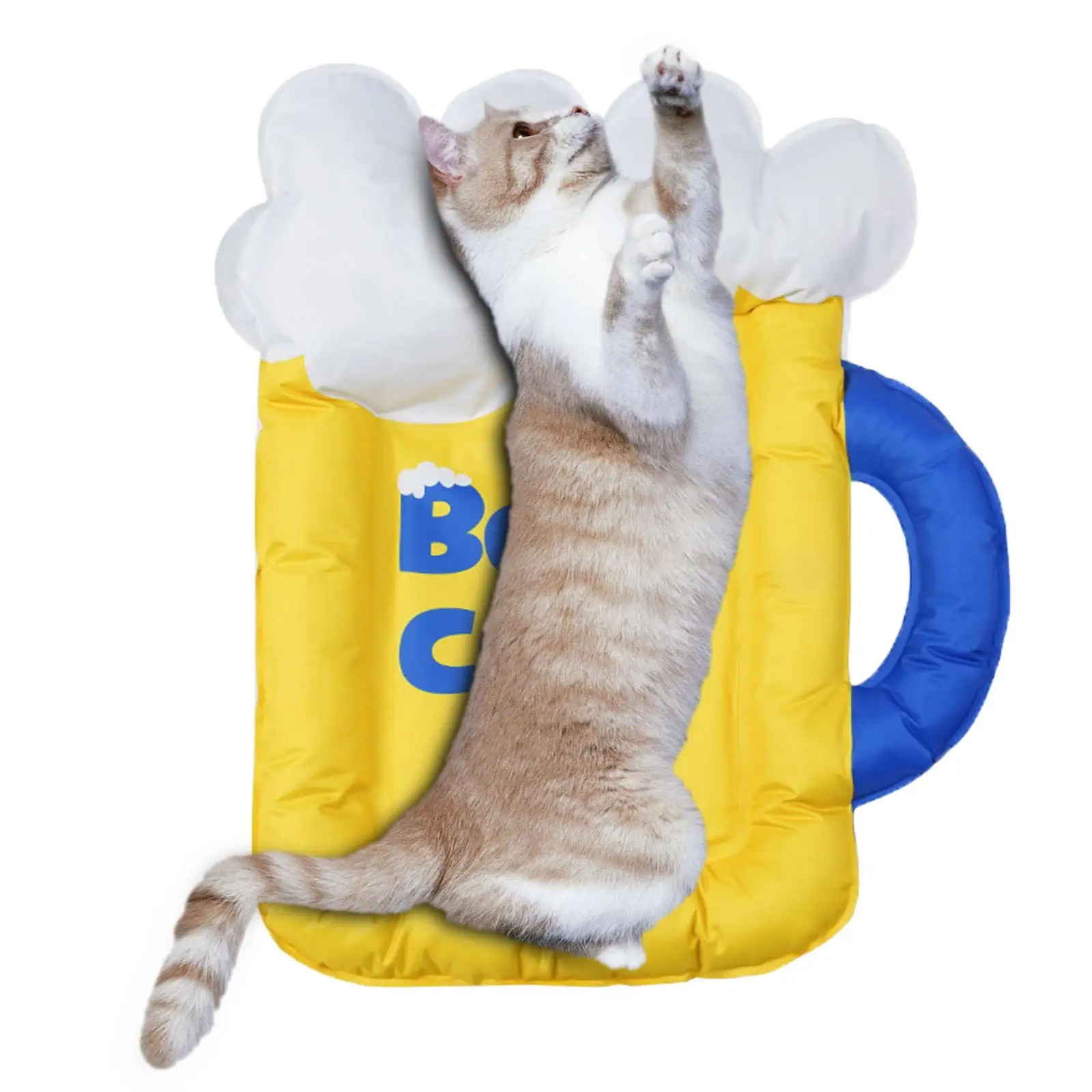 Beer Cooling Dog Mat Cat Sleeping Bed Summer Cool Pad Cushion Floor Cooling Mat Blanket Waterproof Pet Supplies