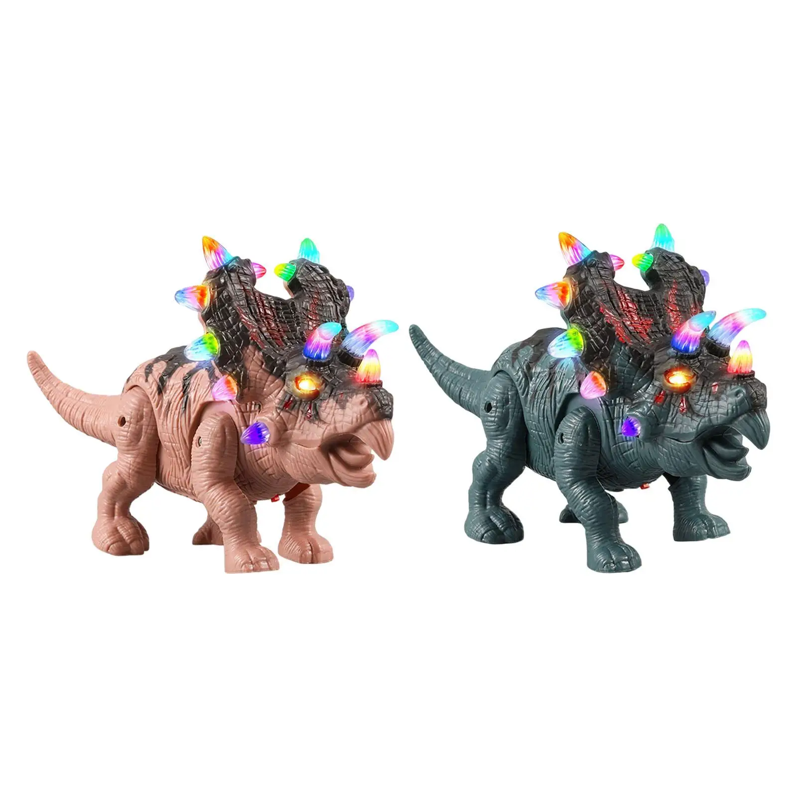 Simulation Electric Dinosaur Toys with LED Lights for Girls Birthday Gifts