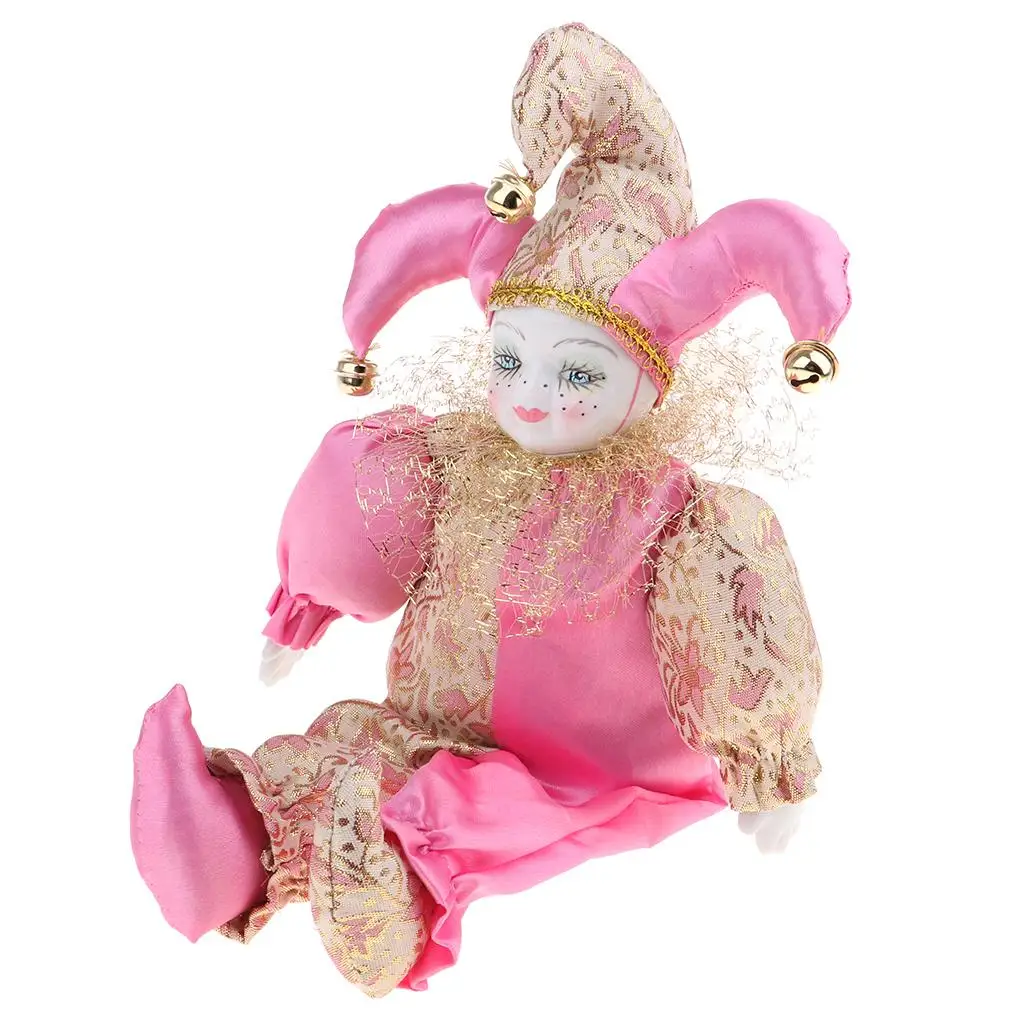 12inch Cute Porcelain Italian   Doll Figure Birthday Gift Pink