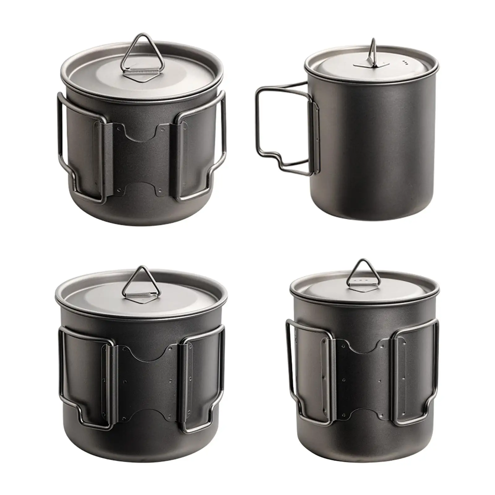 Titanium Water Cup Cookware Camping Tea Coffee Mug for Hiking Outdoor Picnic