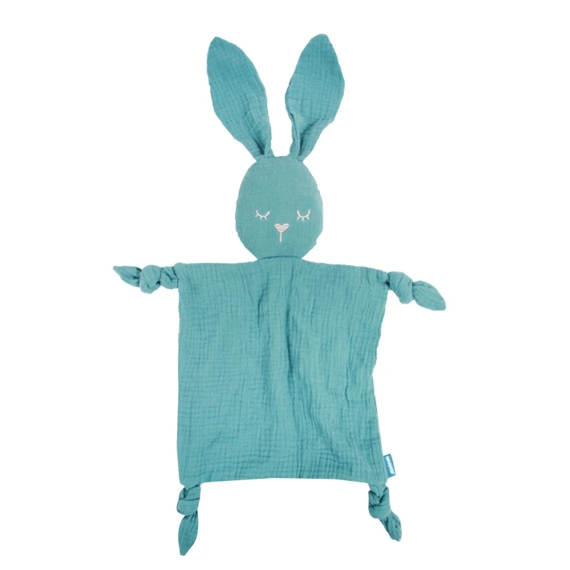 Serviette douce en coton pour bébé - Doudou lange lapin