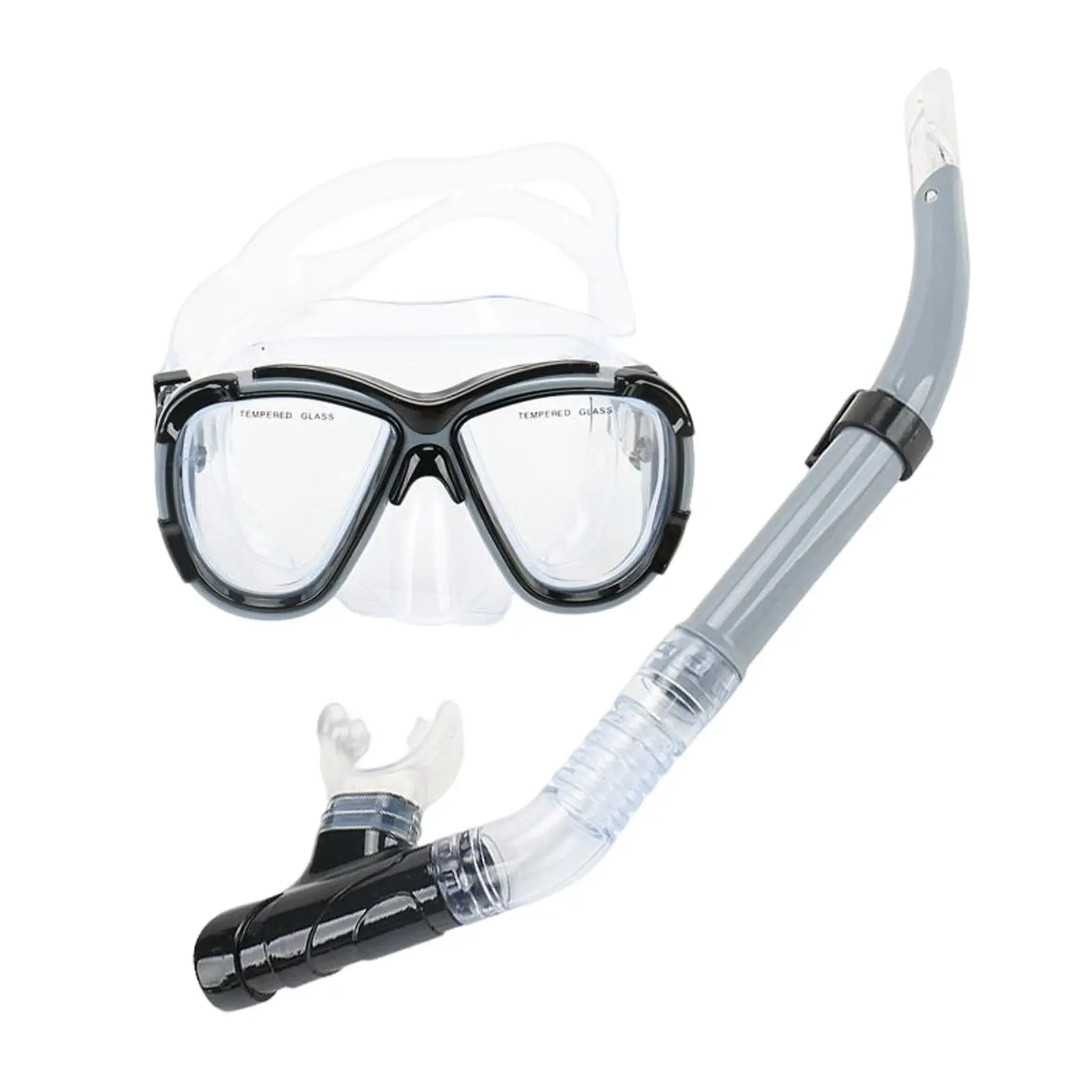 Snorkeling Gear Scuba Diving Glasses Swim Dive Dry Snorkel Snorkel Mask