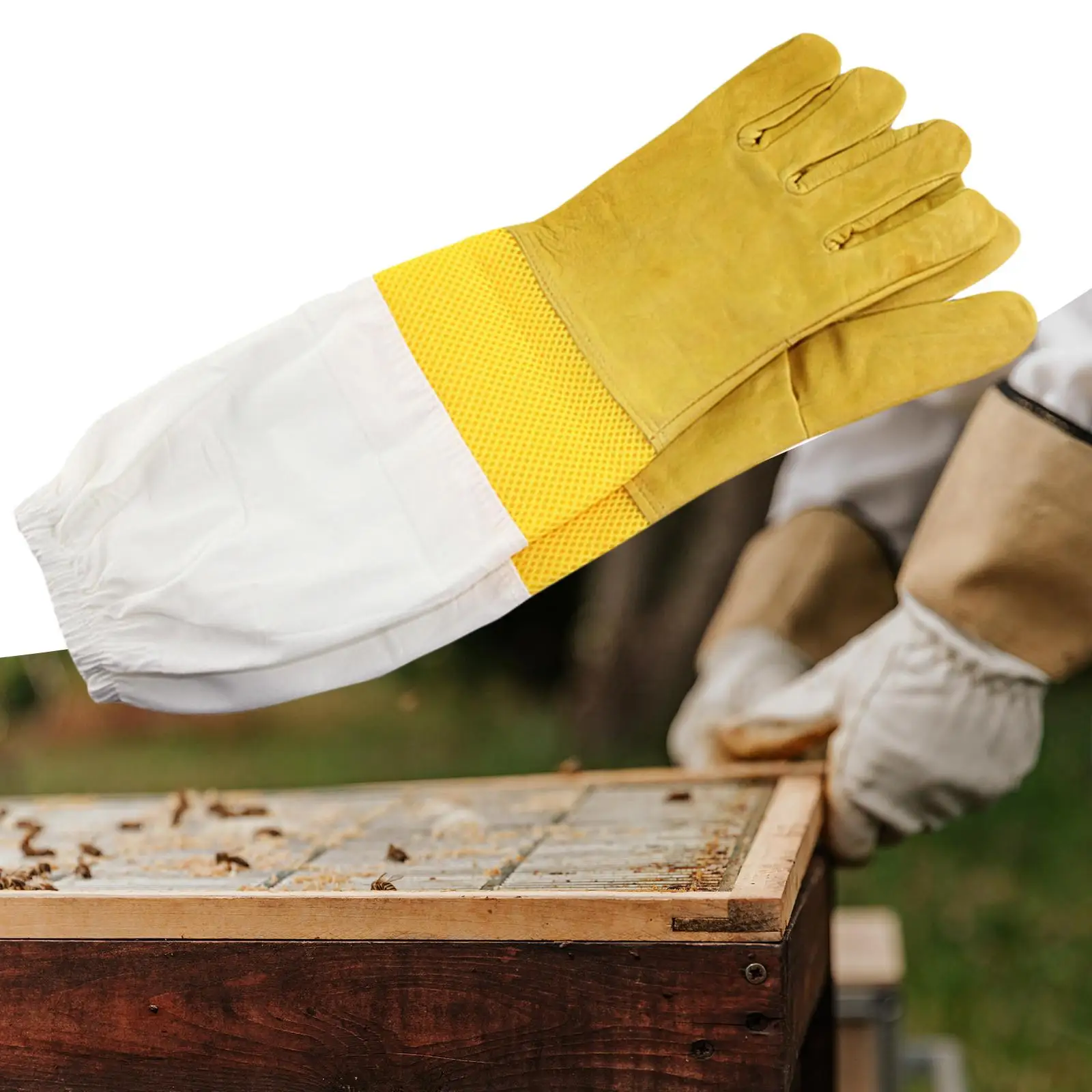 Beekeeping Gloves Protective Breathable Comfortable Anti Scratch Beekeeper Gloves for Men Apiculture Tools Cactus Rose Pruning