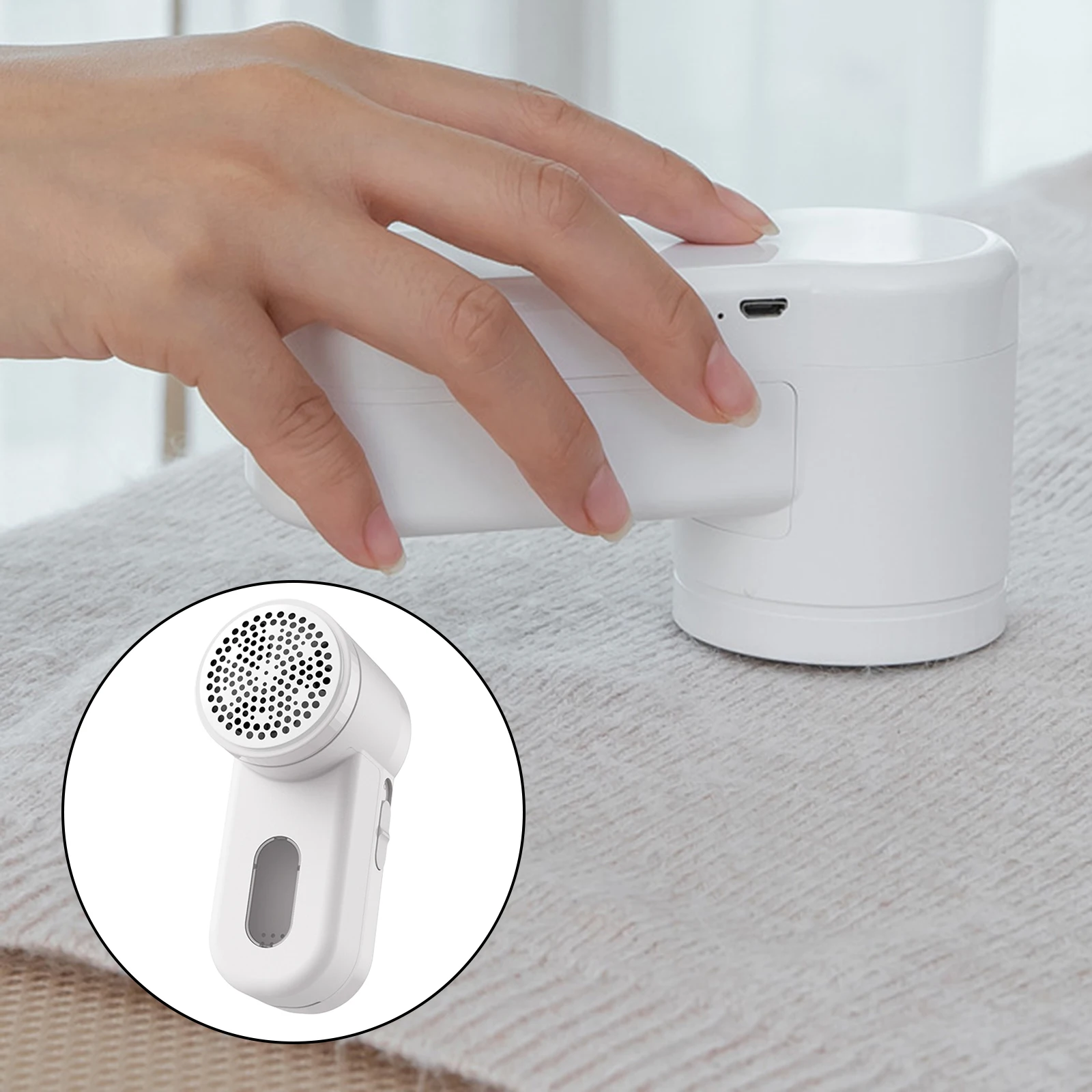 Portable USB Lint Remover  Clothes Sweater Coat Sofa Clothes Fuzz Lint Balls  Fuzz Remover Household Cleaning Tool