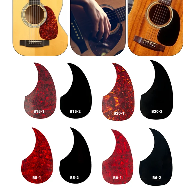 2 pièces guitare Pickguard, autocollant de planche de guitare auto-adhésif  PVC protecteur de sélection de protection, pickguard de guitare de haute