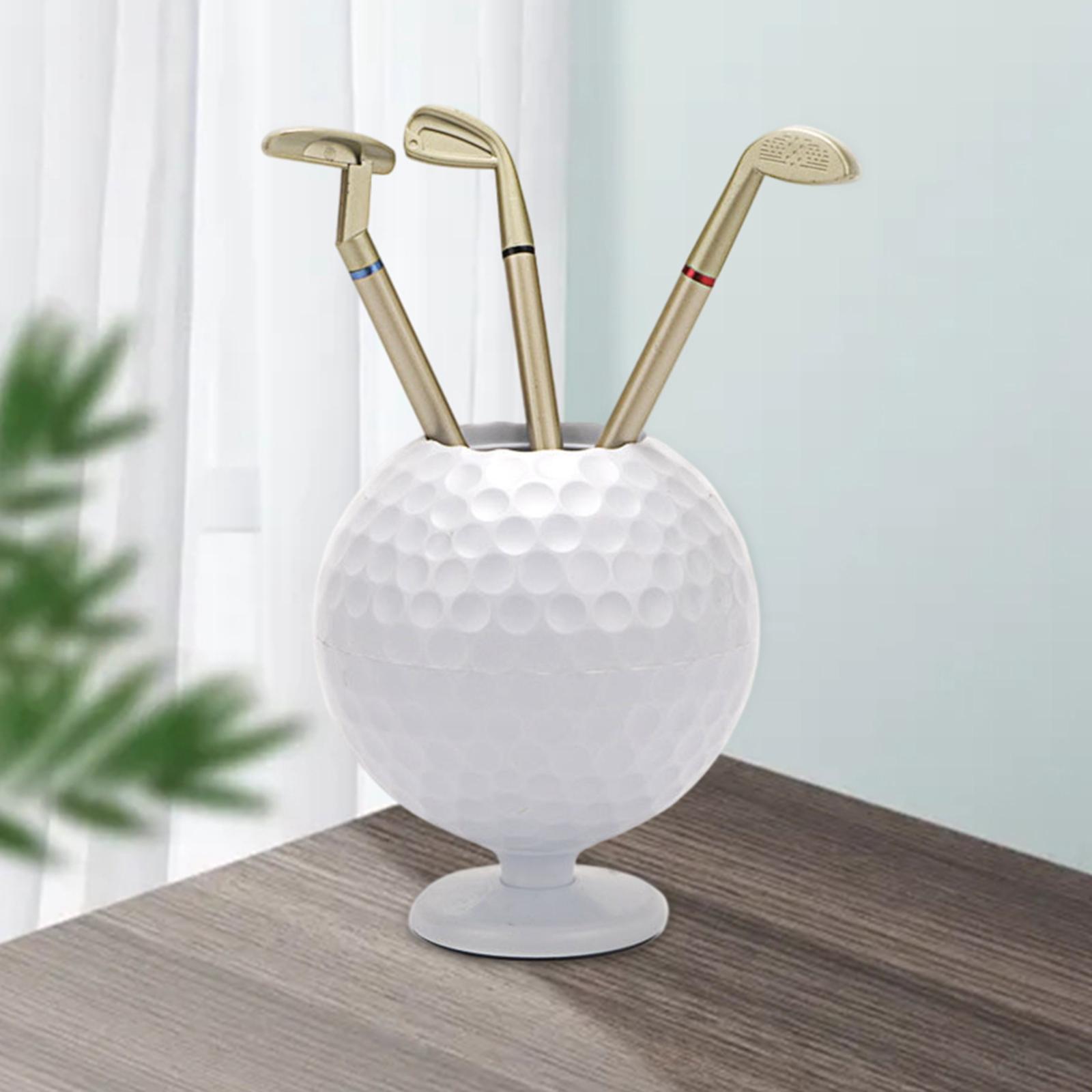 Mini Golf  Holder Golfball Figurine Pencil Holder for Students Birthday Gift