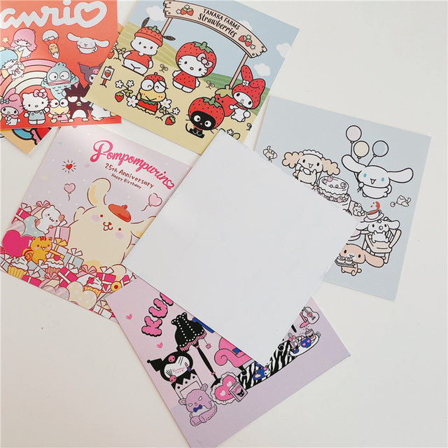 Sanrio Cartoon Hello Kitty My Melody Kuromi Little Twin Star Wall Collage  Cards Cute Print Kit Room Decor for Girls Wall - AliExpress