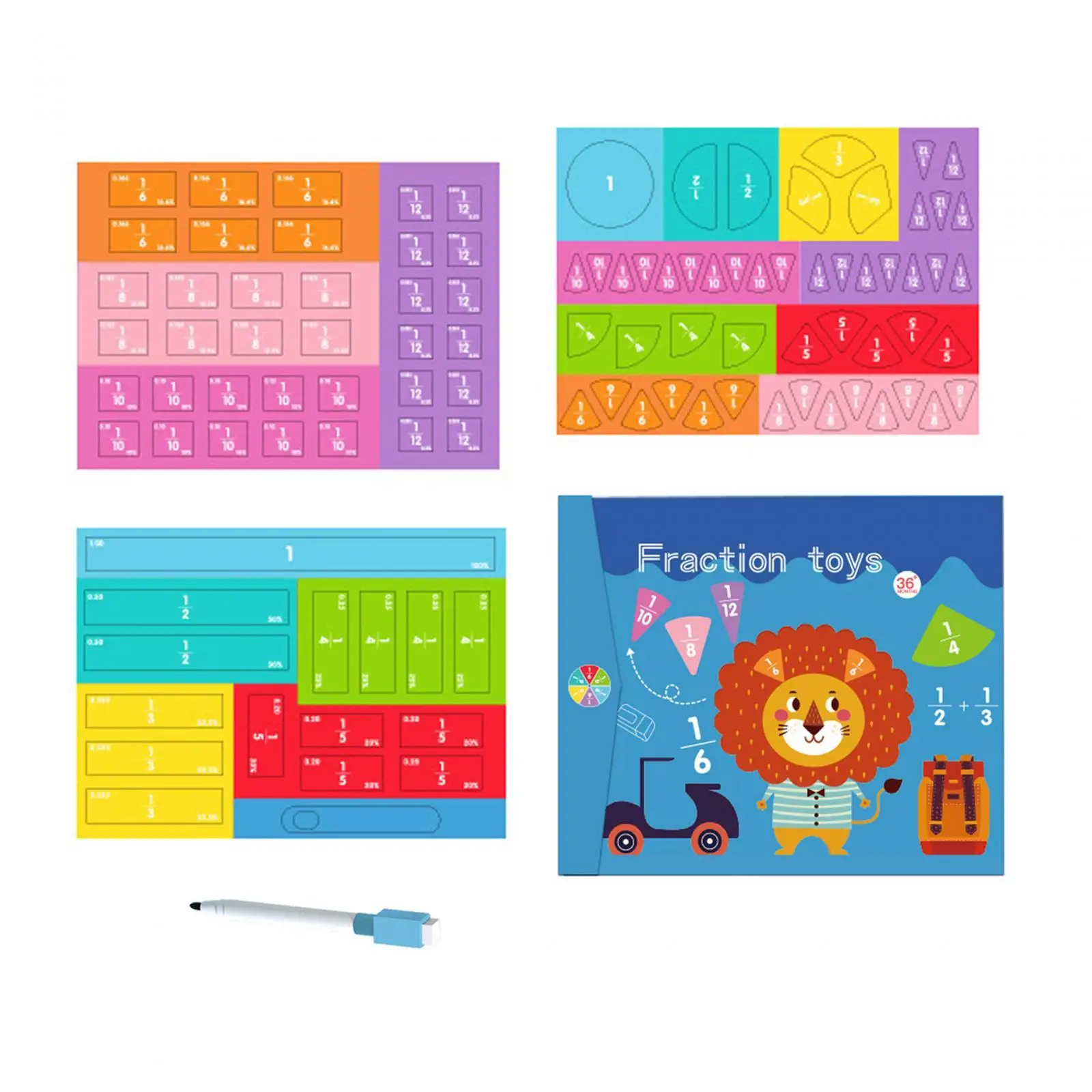 Fraction Learning Math Toys for Interaction Coordination Hands on Ability