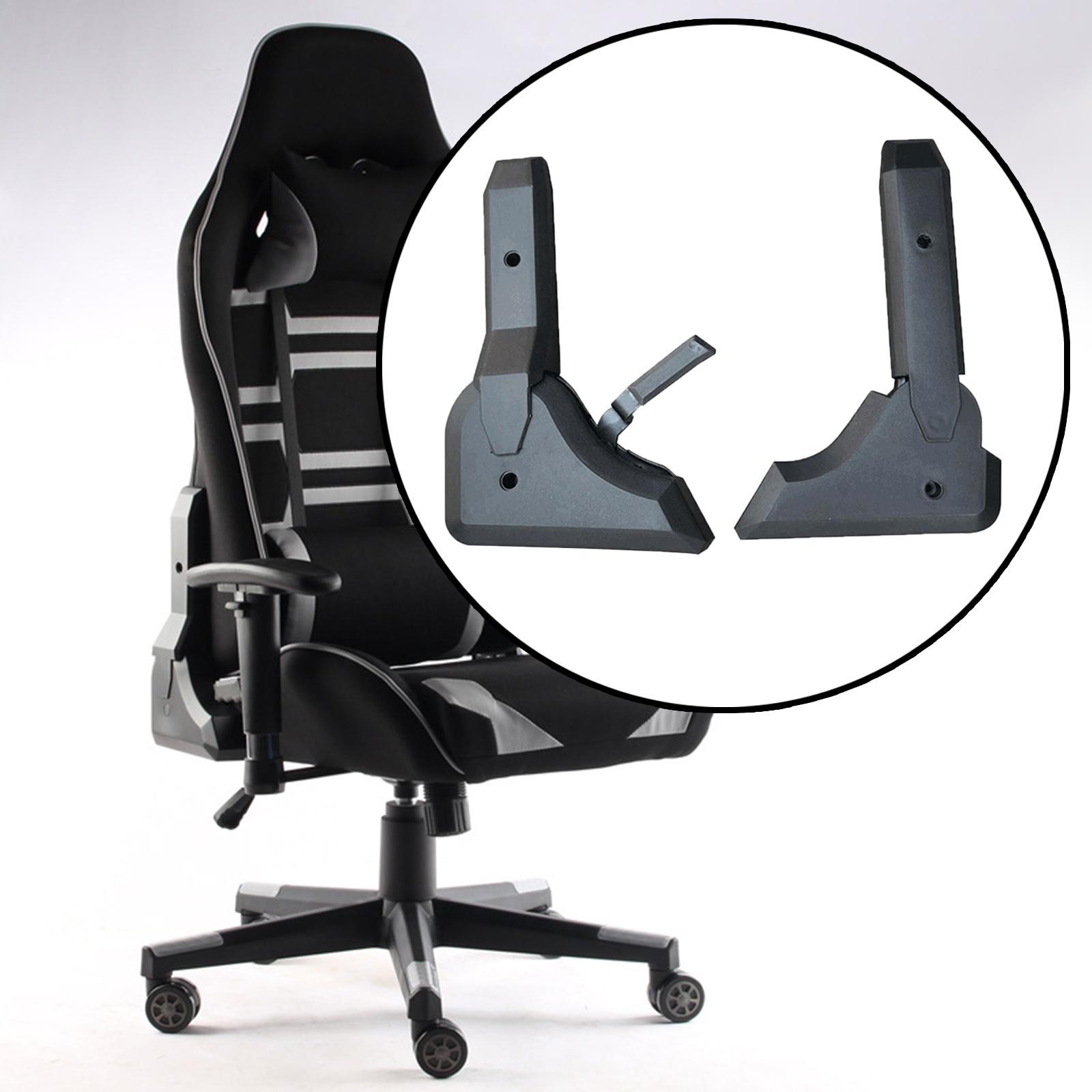 2x PU Leather Gamer Chair 180 Degree Angle Adjuster Mounting Heavy Duty Multi Angle Adjuster for Office Chair Spare Parts Accs