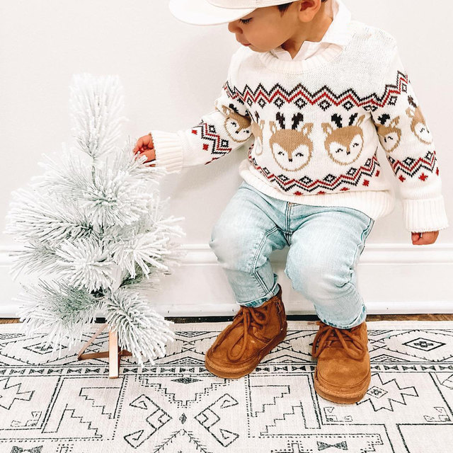 Toddler Christmas Sweater Girl BOOMNY Baby Kids Girls Boys