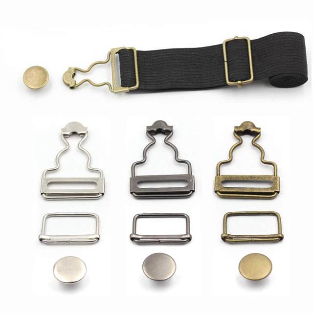 2 Sets Replacement Brace Clips Clasps Hook Jeans Buttons Buckle Fastener  Rivets