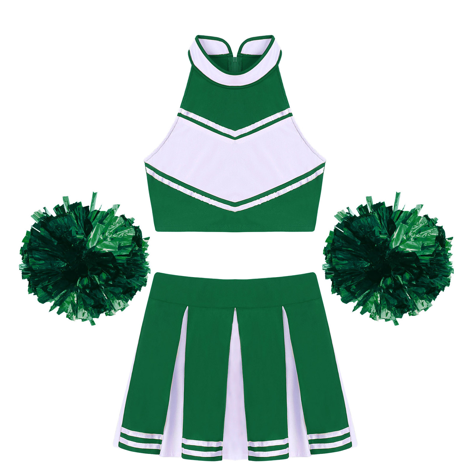 Description Picture 5 of itemWomen Cheerleading Uniform Cosplay Costume Set School Girls Cheer Dance Outfit for Sports Performance Clothes Cheerlead Sets