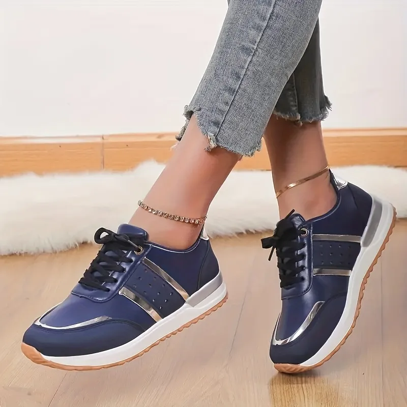 Blue Women Casual Low Sneakers sold by 100 Spartans