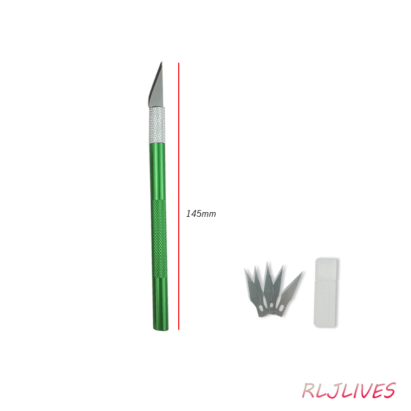 Leder-Schneidemesser mit Gravur, Rutschfester Gravierer, Lederhandwerk-Schnitzmesser mit Aluminiumstiel-Griff, Schneidewerkzeug – Detail 8