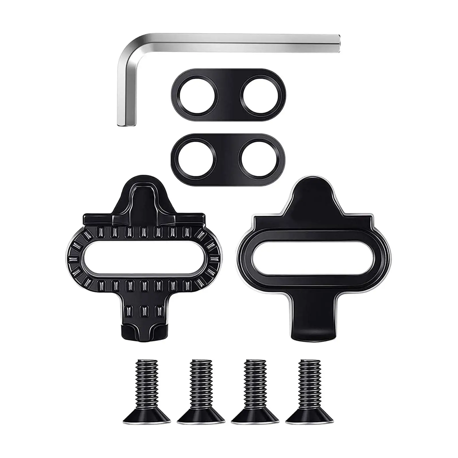 Cleats Pedal Locking Set Wear Resistant Stable Easy Installation Cycling Components Mountain Bikes Bicycle Pedals Cleats Kit