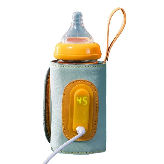 Calentador de biberones, portátil 4 en 1 Milk Heat Keeper con pantalla LCD,  termostato leche materna
