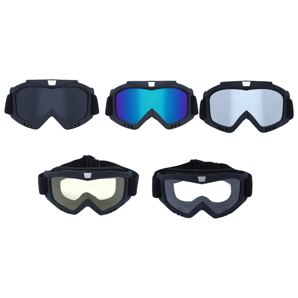 1Pc  Ski Safety Glasses Goggles WindMotorcycle Eyewear with Adjustable Elastic Strap