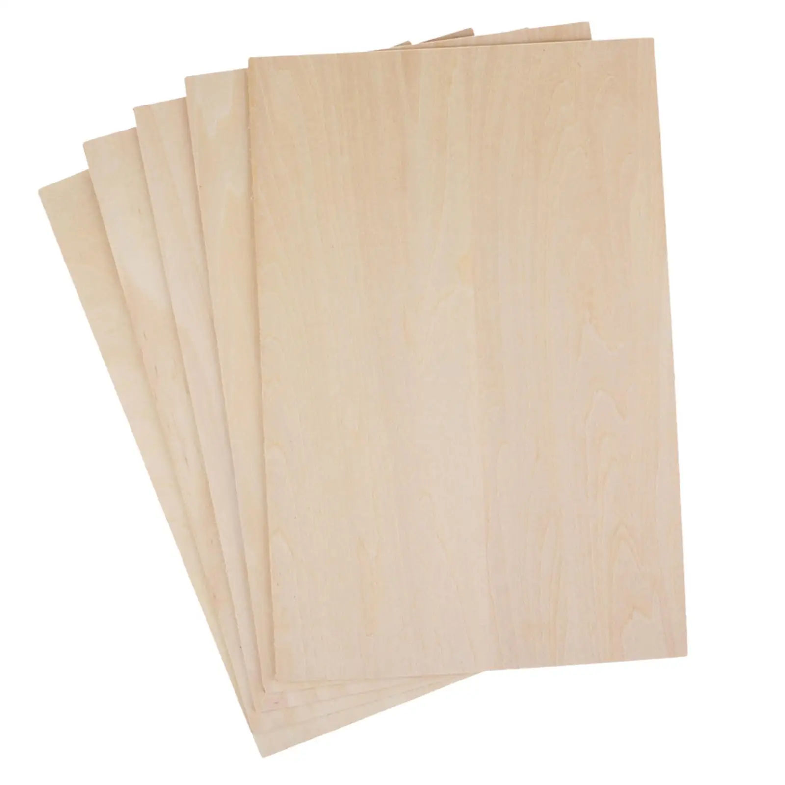 10Pcs Thin Plywood Board Wood Sheets Board Unfinished Wood 200x200x2mm for DIY Project Crafts Miniature Aircraft Sailboat Models