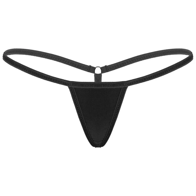 Women's Low Rise Micro Back G-string Thong Panties Stretchy T-back Tangas  Low Rise Mini Briefs Hipster Underwear Lingerie - AliExpress