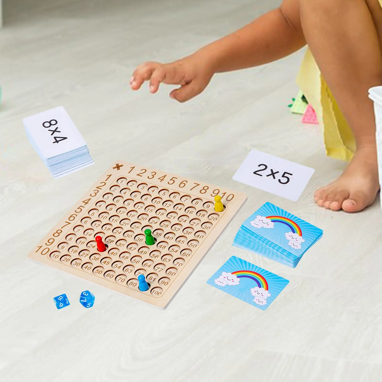  Multiplication Board Math Educational Montessori with Numbers for Unisex