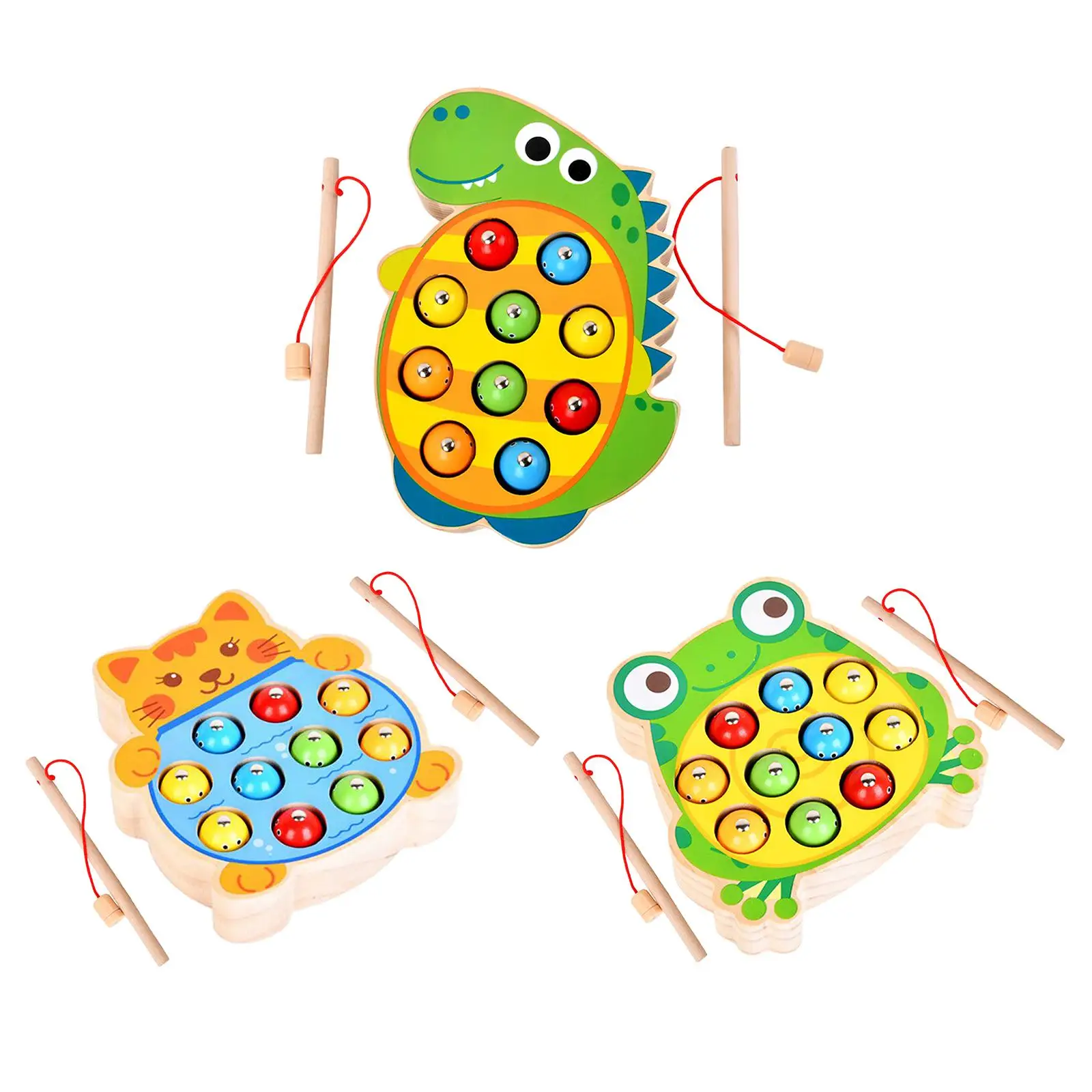 Magnetic Fishing Toys Motor Skills Activity Party Early Learning with Fishing