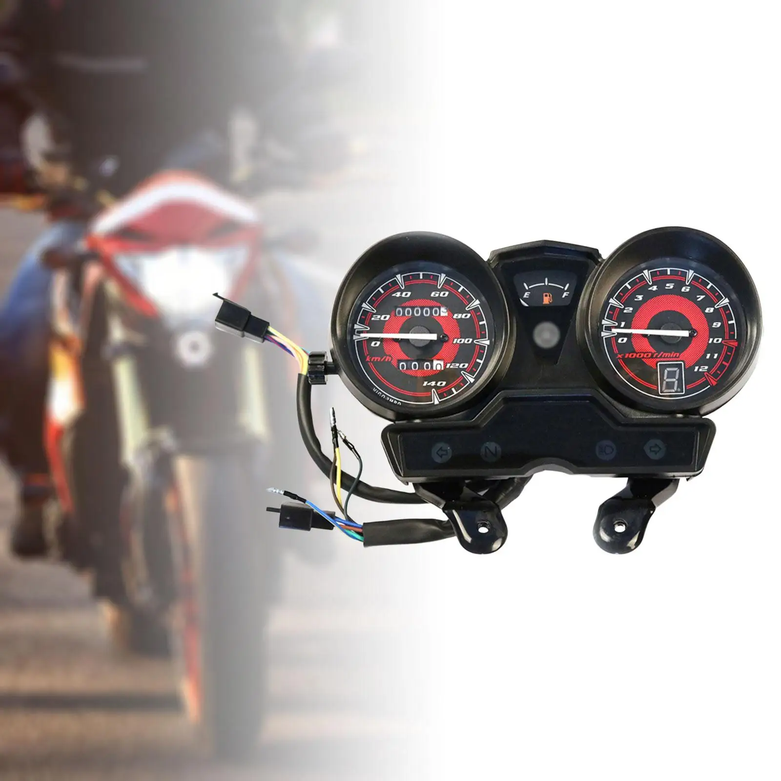 LED Digital Speedometer Tachometer for Yamaha Ybr125 Easy Installation