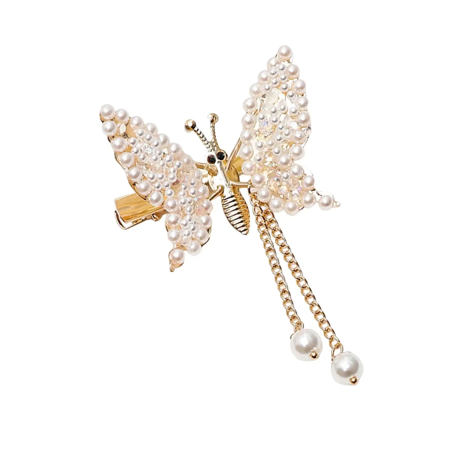 Cute Butterfly Hair Clips Hairpin Bangs Clip Tassel Barrettes Bride Headpiece for Women Girls