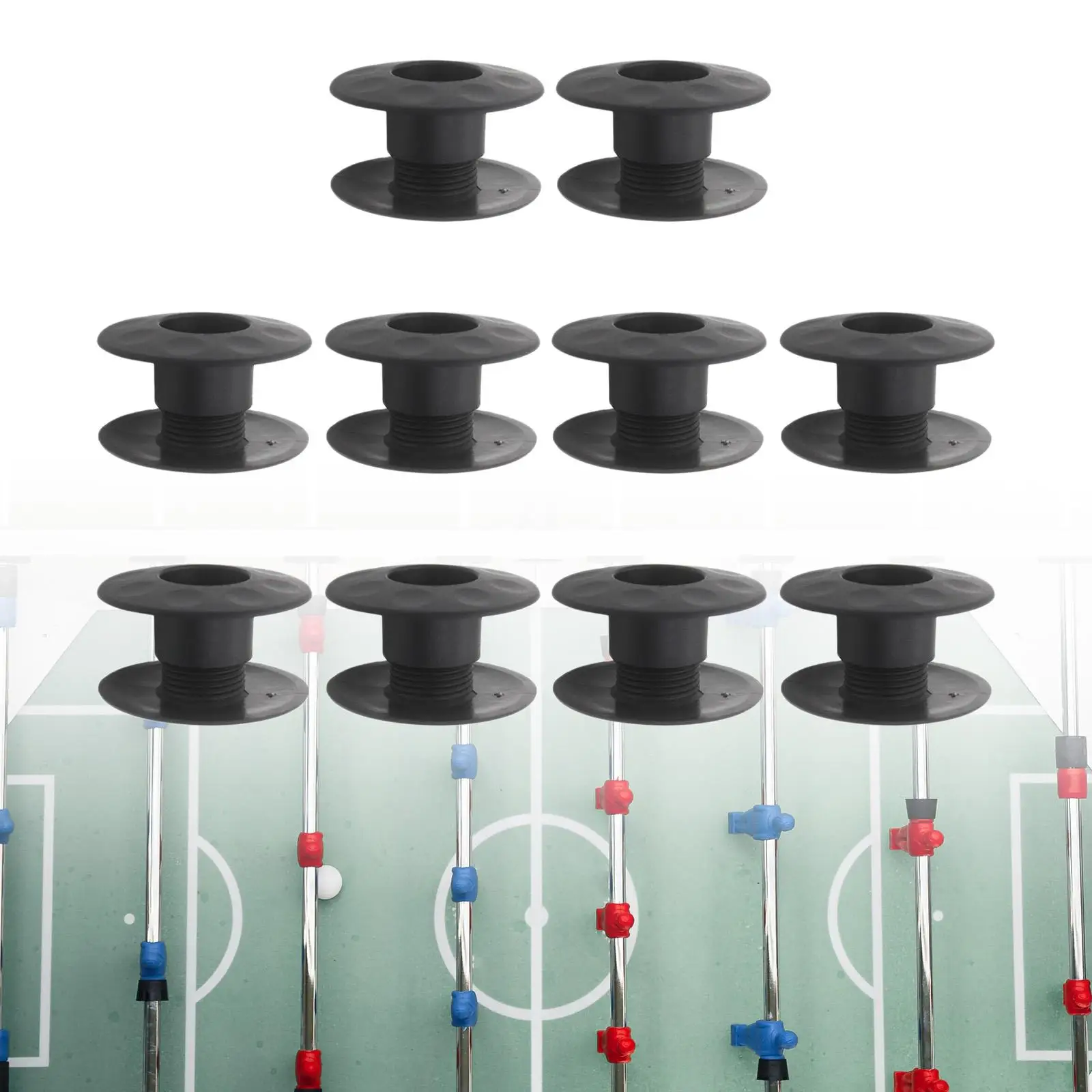 10x Foosball Machine Bearing Rods Lightweight Soccer Games Foosball Table Board