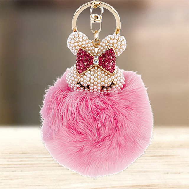 Cute Rhinestone Crystal Owl Bird Parrot Keychain Animal Key Chain