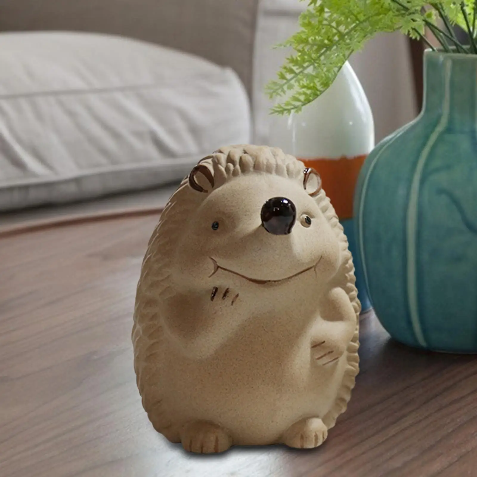 Ceramic Hedgehog Figurines Art Decorative Toys Micro landscape Statue for Outdoor Backyard Garden decor