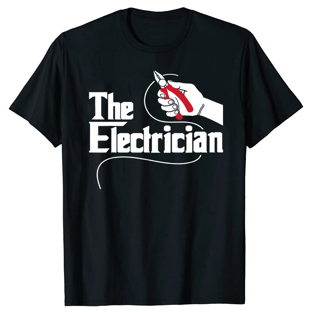 Neuheit der Elektriker Elektro werkzeuge Wiremen Reparatur mann Verkabelung T-Shirts Streetwear Kurzarm Geburtstags geschenke Sommer T-Shirt – Detail 2