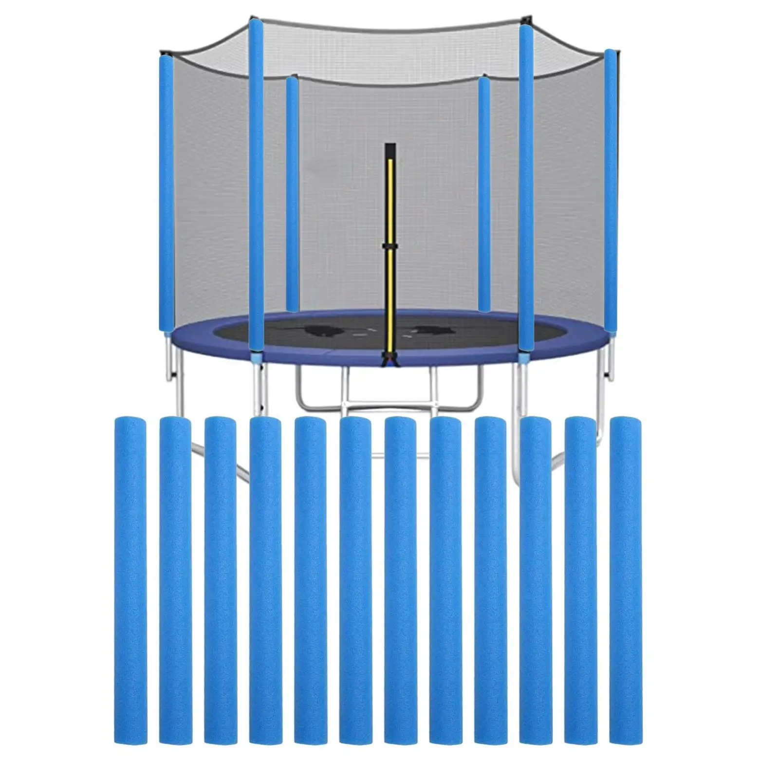 12x Trampoline Enclosure Pole Sleeves Replacement 40cm Protection Cover