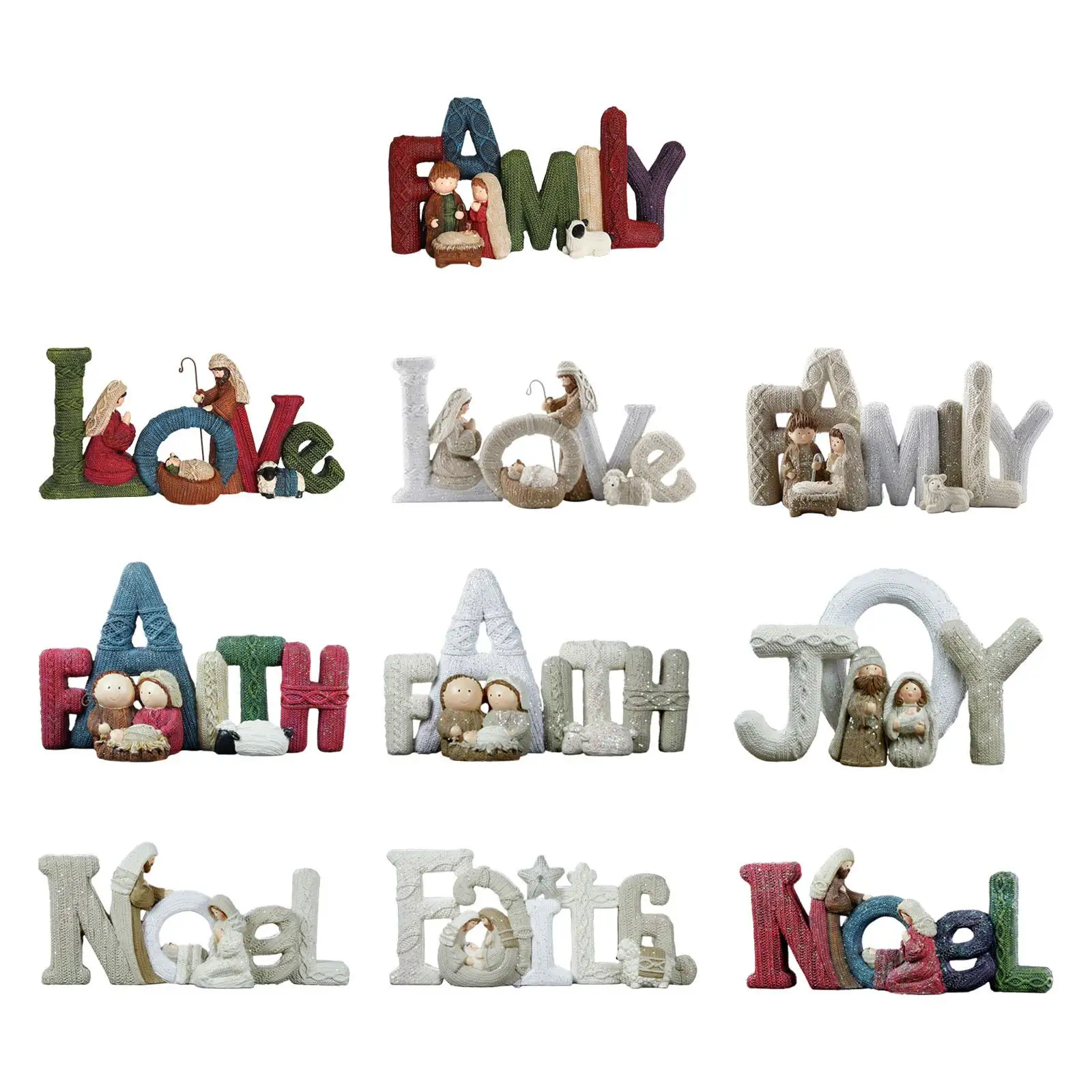 Alphabet Ornaments Table Decor Festival Wedding Decoration Table Centerpiece Crafts Holiday Gifts European Collectible Figurine