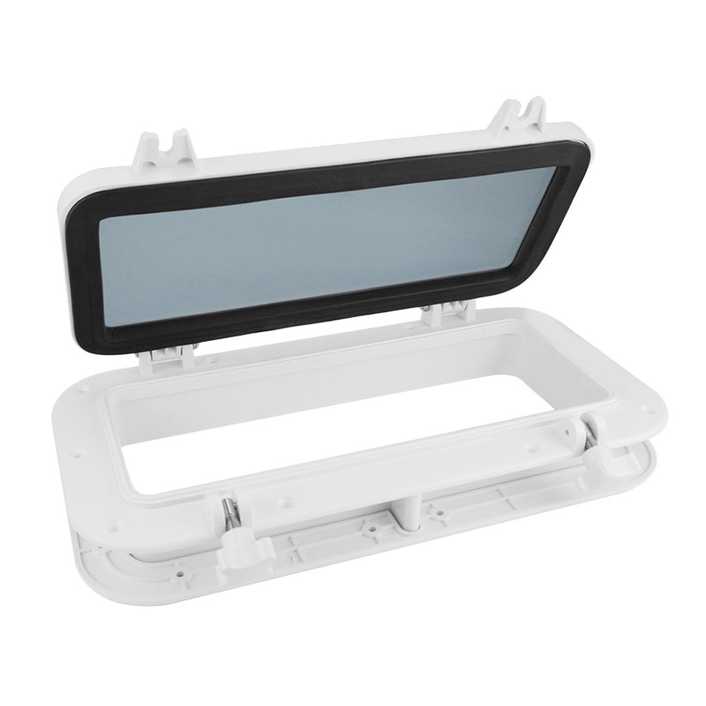 Boat Rectangular Porthole Window w/ ABS & 4mm - (White)