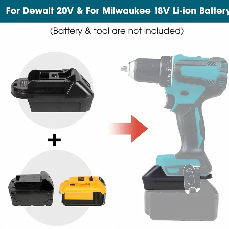 adaptador de bateria zwincky para milwaukee para dewalt para makita baterias para ferramentas de bateria dewalt usb adapte