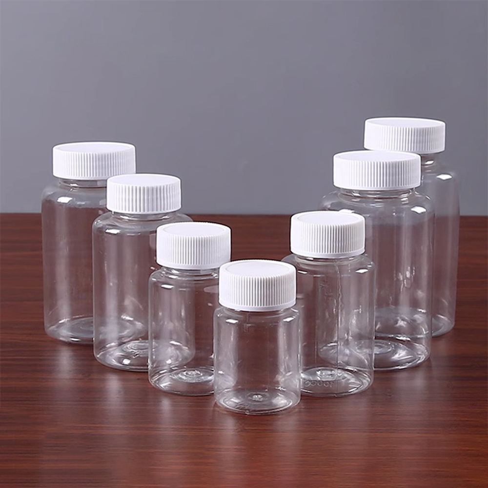 Best of 50PCS 15ml / 20ml / 30ml / 100ml Plastic PET Clear Empty Seal Bottle Solid Powder Medicine Pill Vial Container Reagent Packing Bottle Reviews & Tips