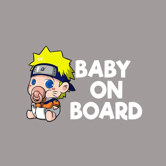 Engraçado Acertou Em Vidro Naruto Kakashi Autocolante Bebê A Bordo