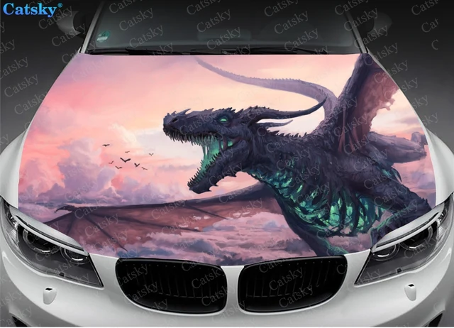 MACMRD Autocollants De Voiture Animal Mythique Dragon Décalcomanie