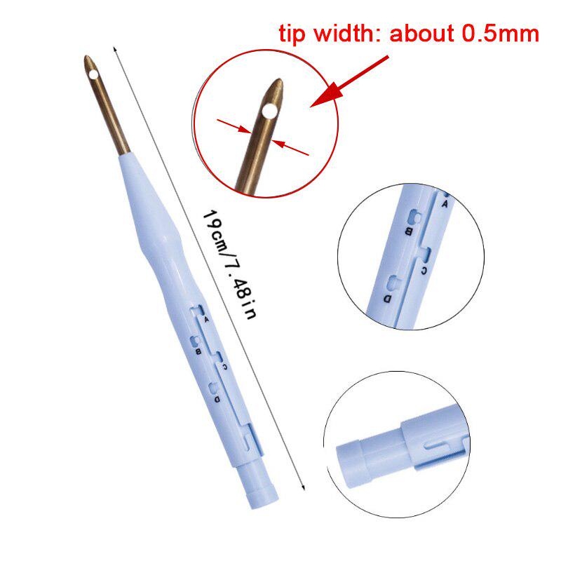 Description Picture 4 of itemEmbroidery Random Color Kit Punch Needle Stitching Tool Magic Embroidery Needle Pen Weaving Tool Knitting Sewing Tools for DIY