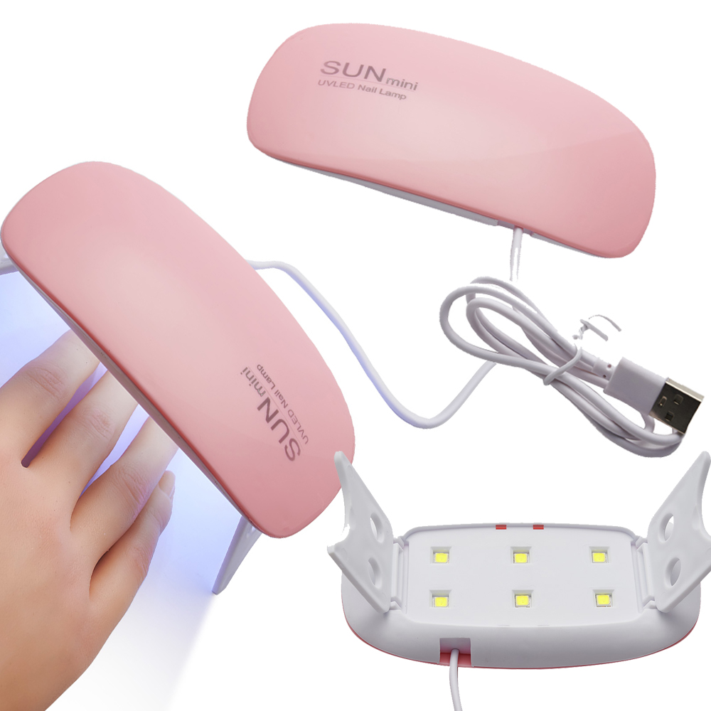 Best of 1Pc Mini Portable Nail Lamp With 6pcs Led Bead UV / LED Nail Dryers White Pink Color USB Charging 6W Home Use Nail Tools Lamp &*& Reviews & Tips