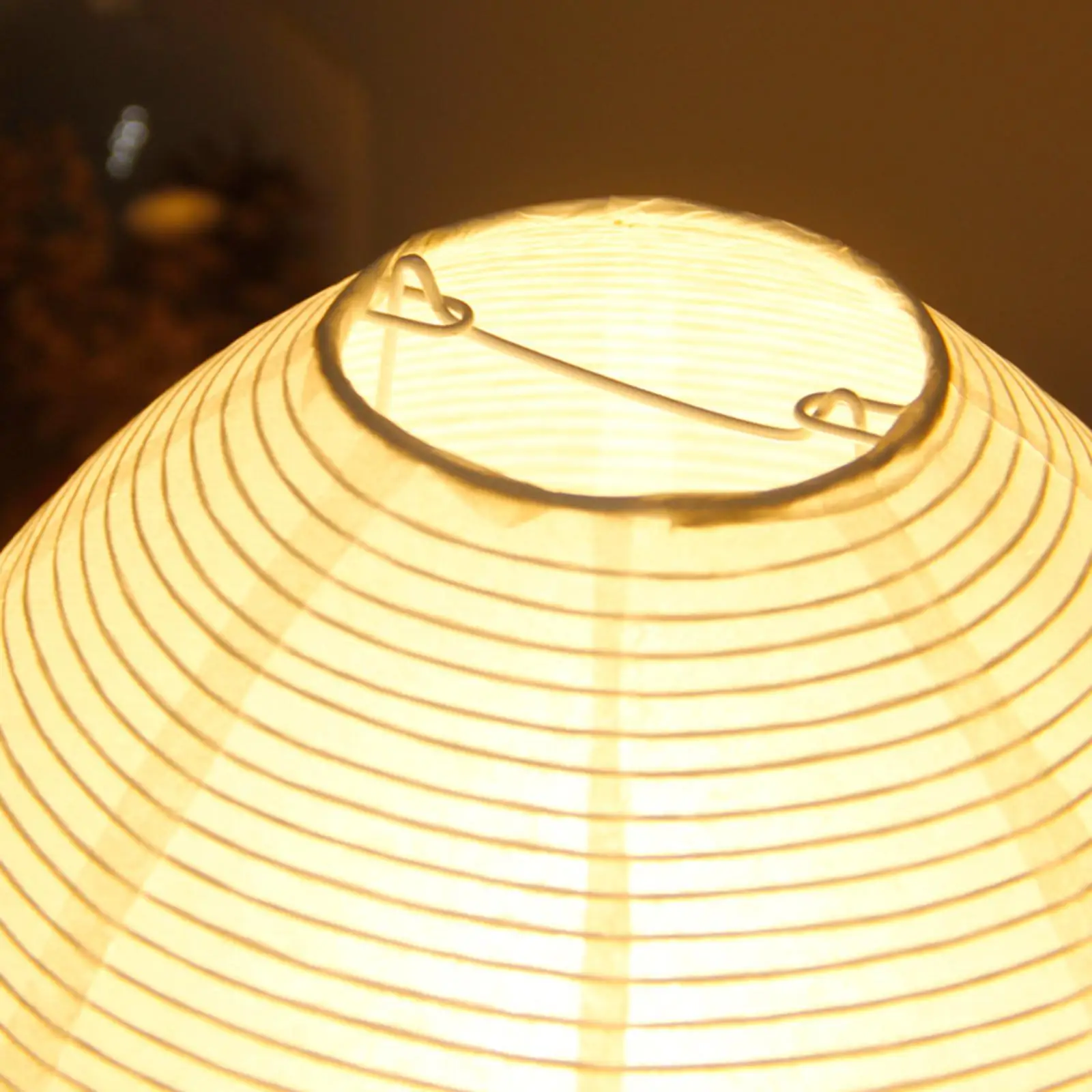 Paper Lantern Table Lamp Nightstand Lamp Desk Light for Dresser Living Room