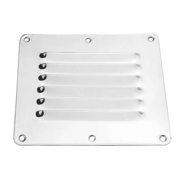 2X Square Louvre Air Vent Fitting Ventilator Grille Cover 316 Stainless Steel